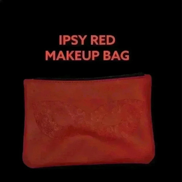 IPSY RED MAKEUP BAG - Picture 1 of 8